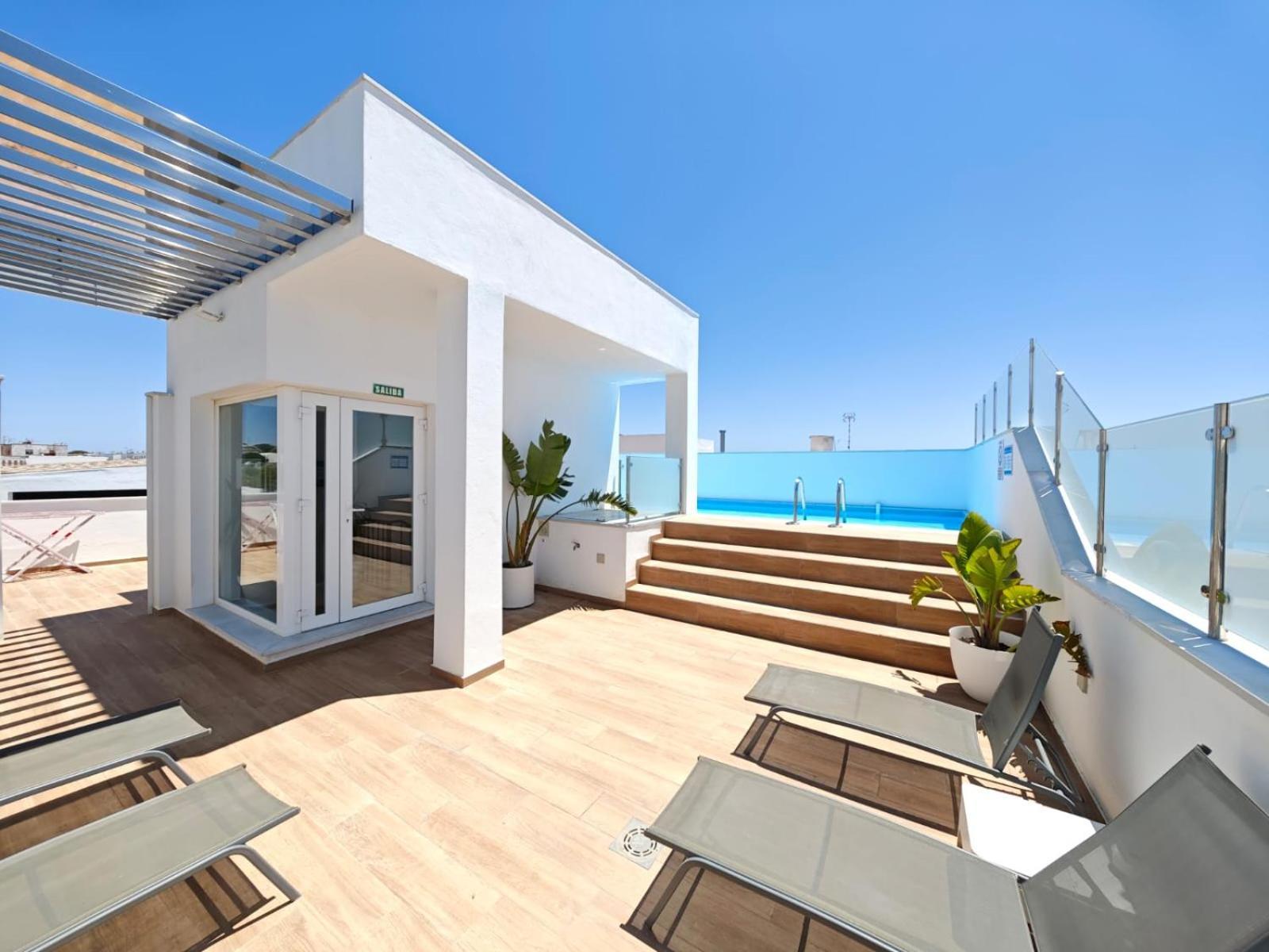 Apartamento Nuevo En Planta Baja A Con Piscina Y Solarium Barbate Luaran gambar